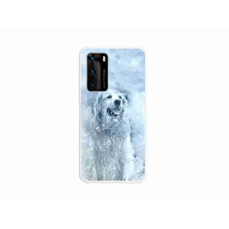 Gelový obal mmCase na mobil Huawei P40 - retrívr