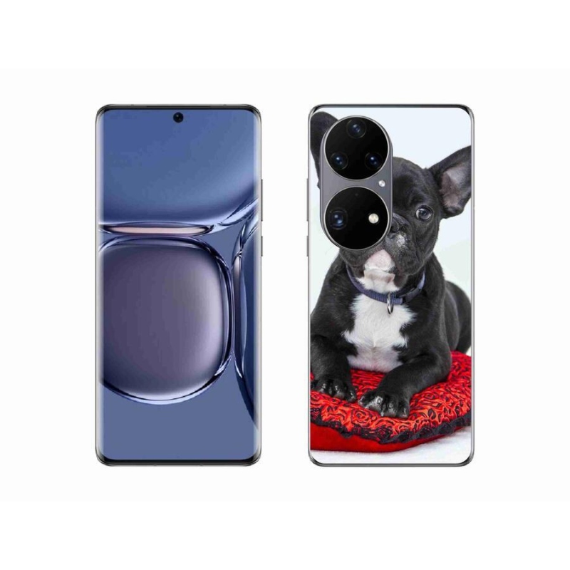 Gelový obal mmCase na mobil Huawei P50 Pro - buldok