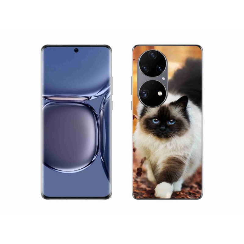 Gelový obal mmCase na mobil Huawei P50 Pro - kočka