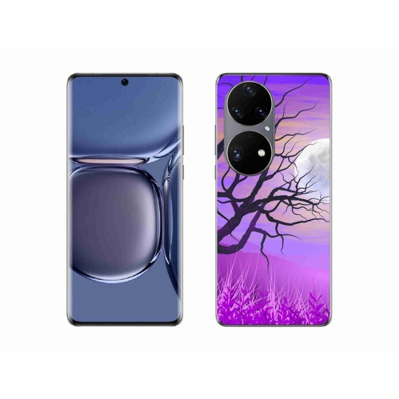 Gelový obal mmCase na mobil Huawei P50 Pro - kreslený opadaný strom