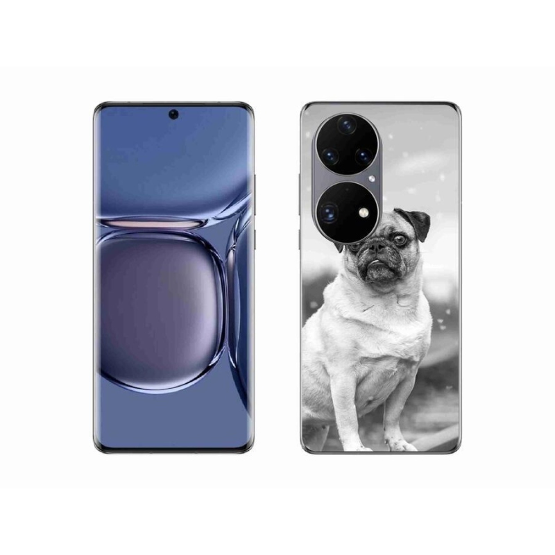 Gelový obal mmCase na mobil Huawei P50 Pro - mops