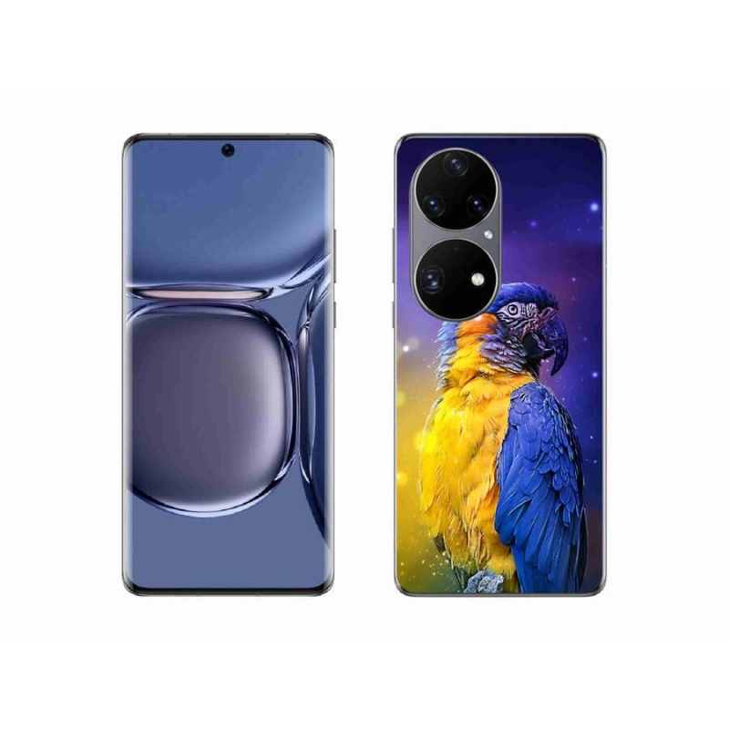 Gelový obal mmCase na mobil Huawei P50 Pro - papoušek ara 1