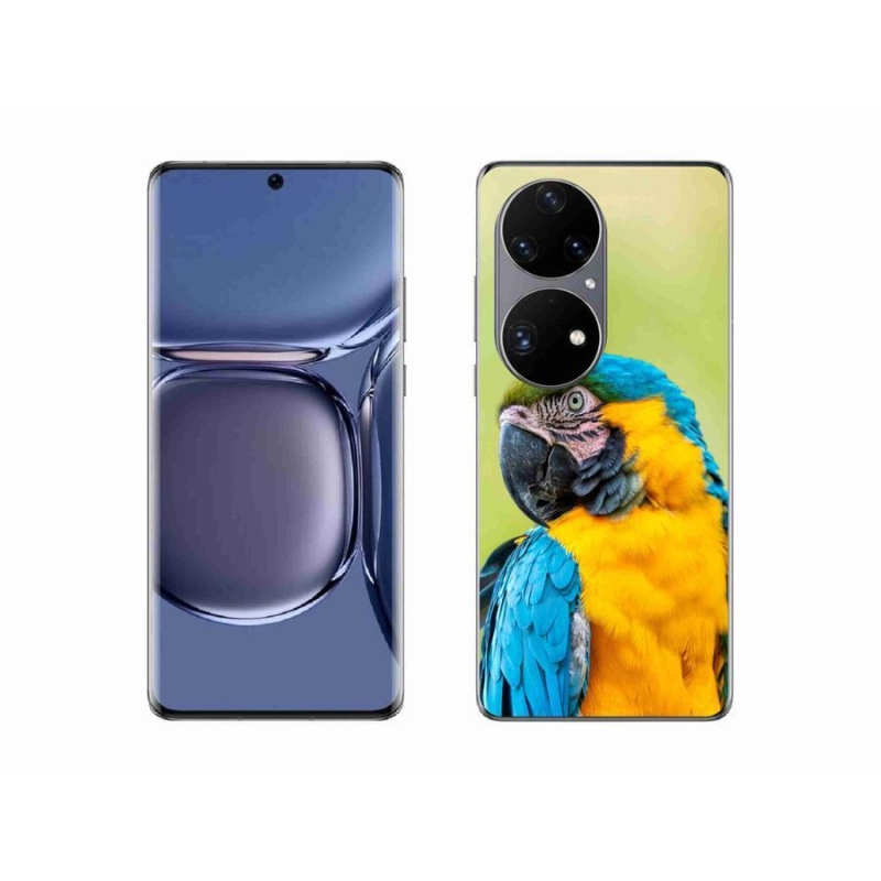 Gelový obal mmCase na mobil Huawei P50 Pro - papoušek ara 2