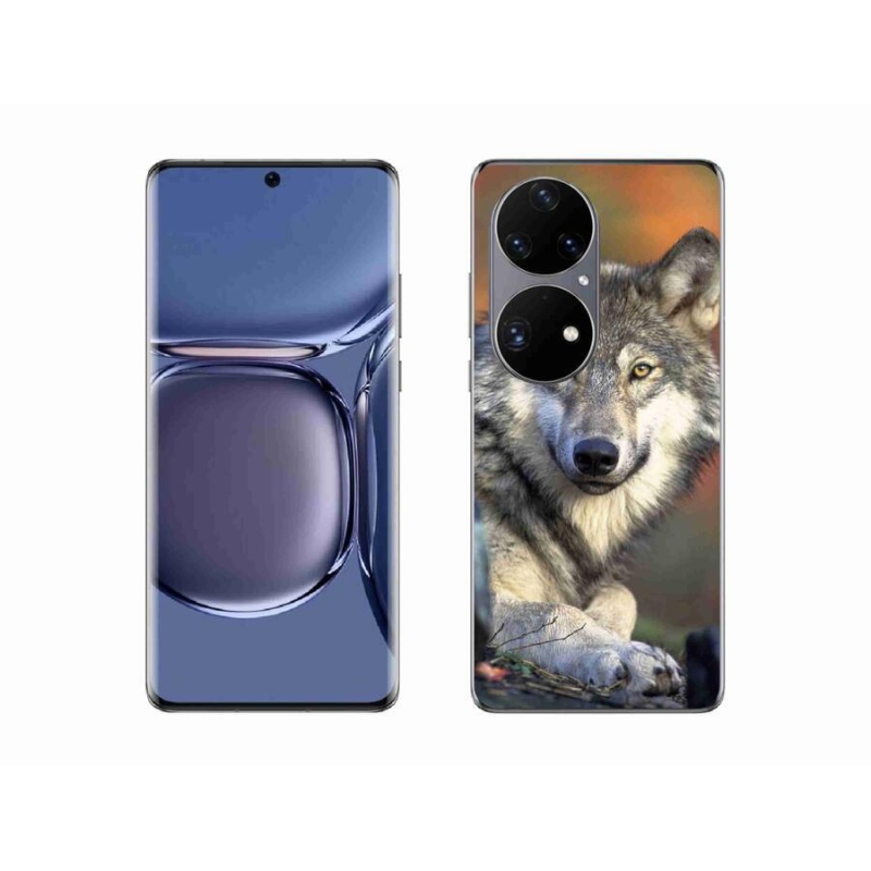 Gelový obal mmCase na mobil Huawei P50 Pro - vlk