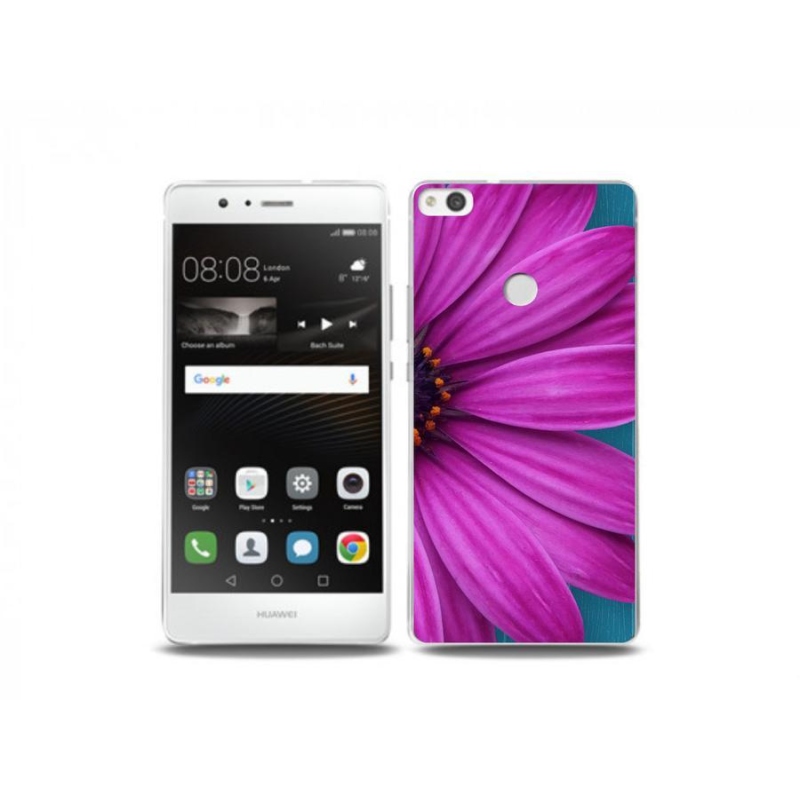 Gelový obal mmCase na mobil Huawei P9 Lite (2017) - fialová kopretina