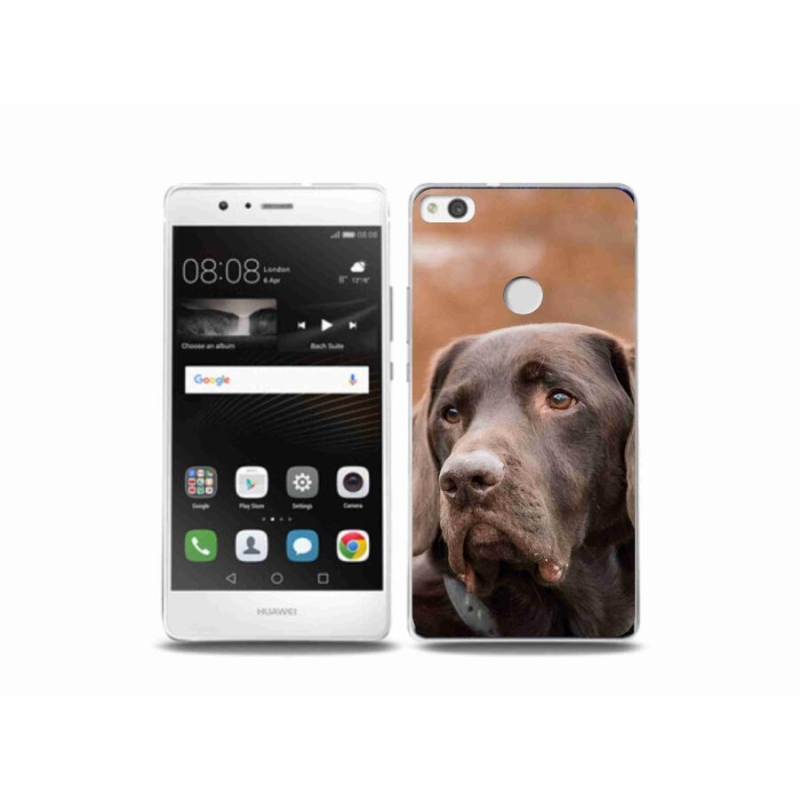 Gelový obal mmCase na mobil Huawei P9 Lite (2017) - hnědý labrador