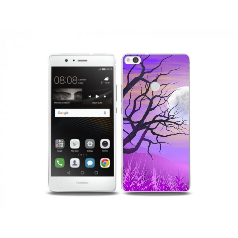 Gelový obal mmCase na mobil Huawei P9 Lite (2017) - kreslený opadaný strom