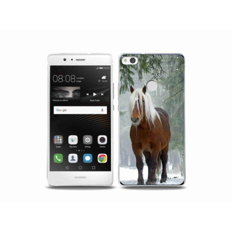 Gelový obal mmCase na mobil Huawei P9 Lite (2017) - kůň v lese