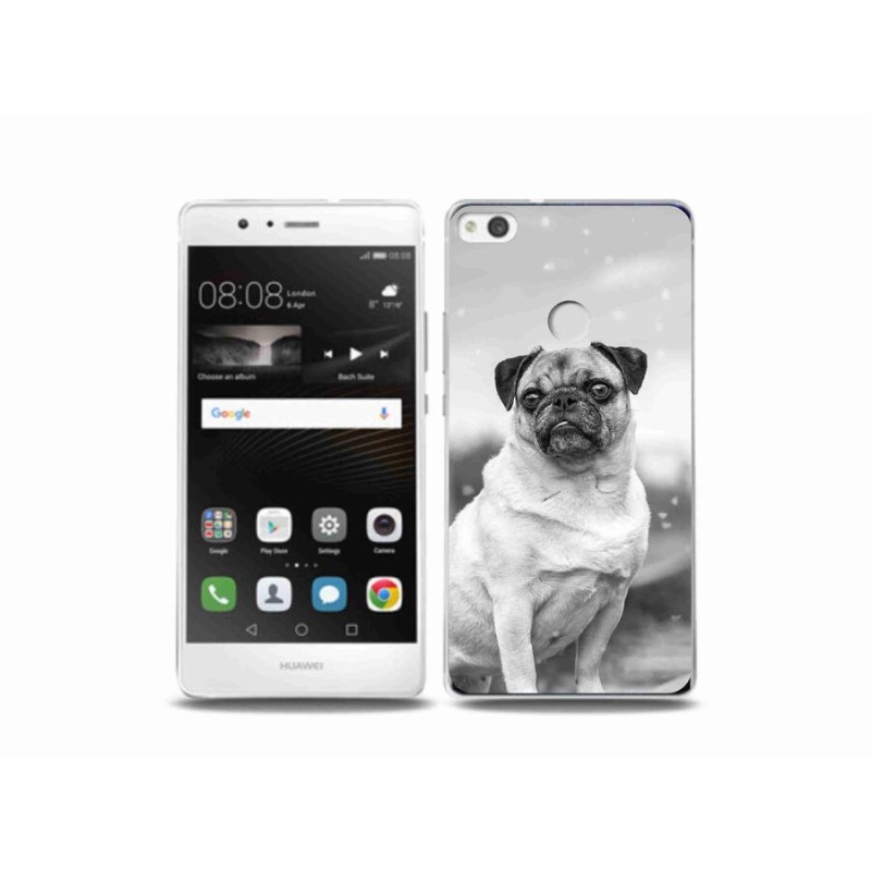Gelový obal mmCase na mobil Huawei P9 Lite (2017) - mops