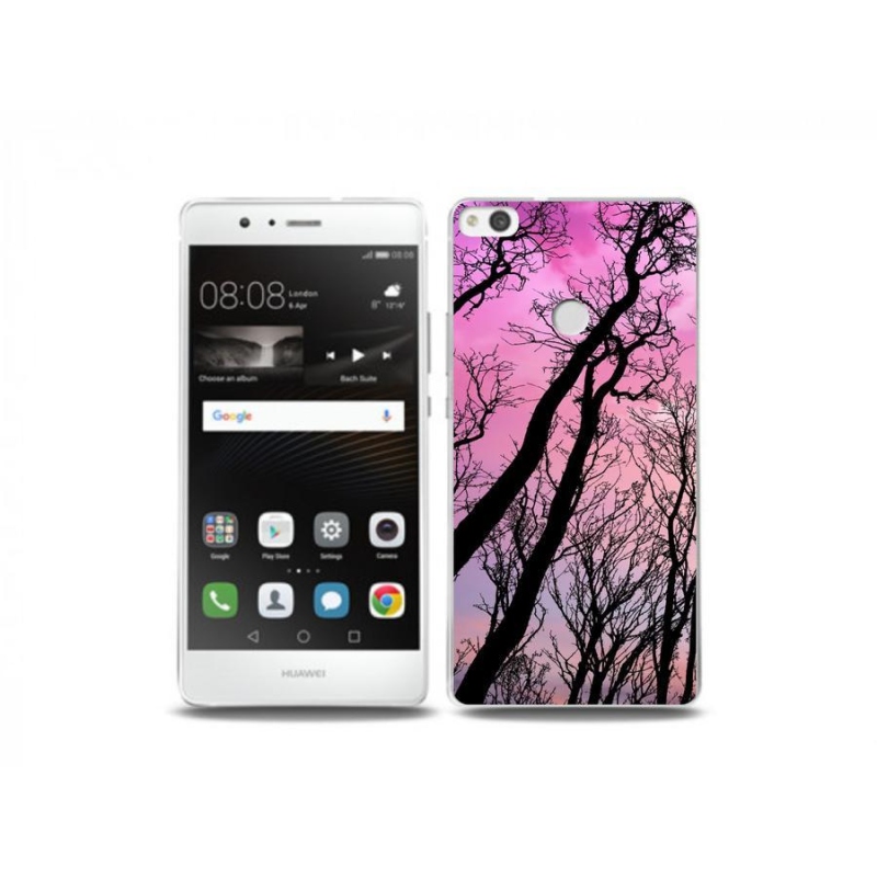 Gelový obal mmCase na mobil Huawei P9 Lite (2017) - opadané stromy