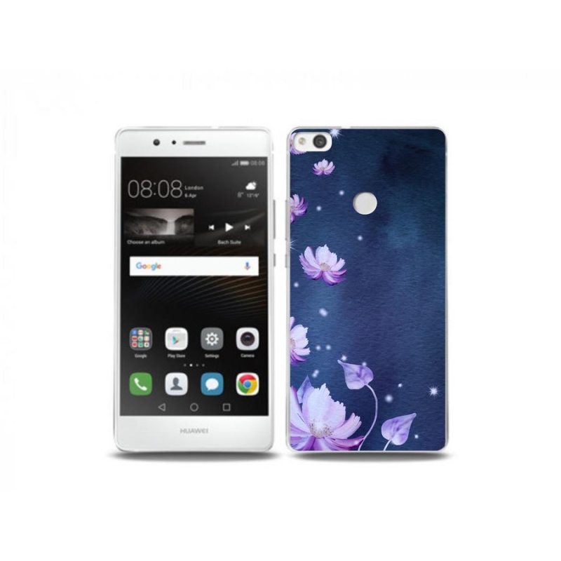 Gelový obal mmCase na mobil Huawei P9 Lite (2017) - padající květy