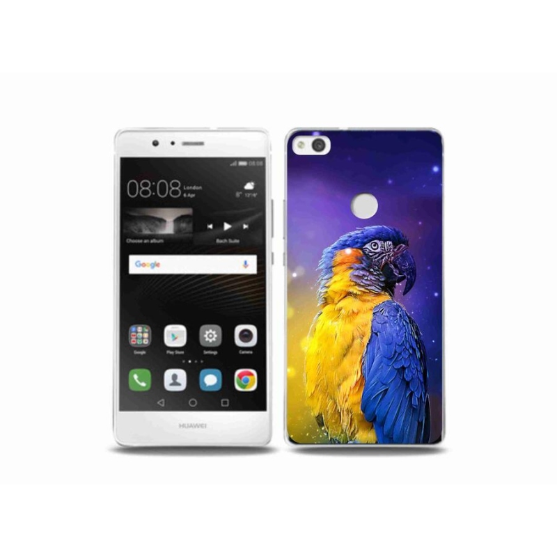 Gelový obal mmCase na mobil Huawei P9 Lite (2017) - papoušek ara 1