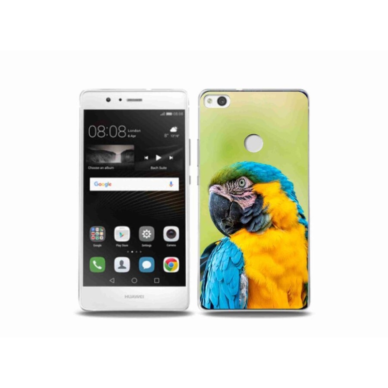 Gelový obal mmCase na mobil Huawei P9 Lite (2017) - papoušek ara 2