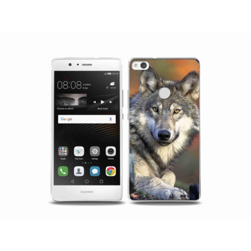 Gelový obal mmCase na mobil Huawei P9 Lite (2017) - vlk