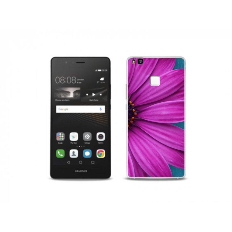 Gelový obal mmCase na mobil Huawei P9 Lite - fialová kopretina