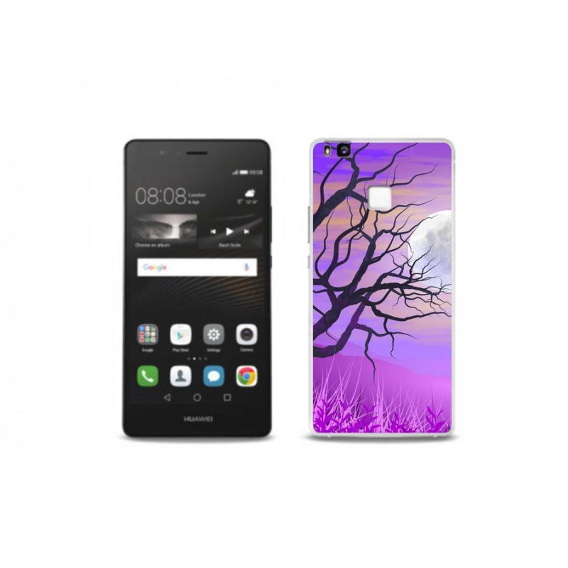 Gelový obal mmCase na mobil Huawei P9 Lite - kreslený opadaný strom