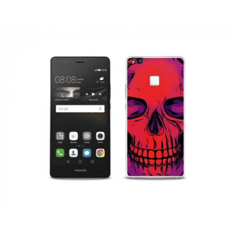 Gelový obal mmCase na mobil Huawei P9 Lite - lebka