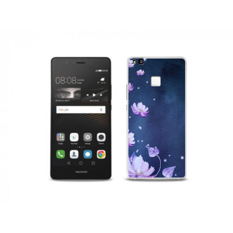 Gelový obal mmCase na mobil Huawei P9 Lite - padající květy