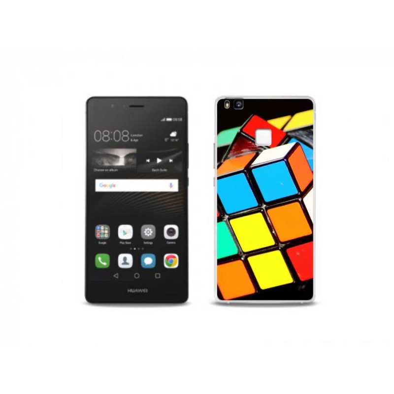 Gelový obal mmCase na mobil Huawei P9 Lite - rubikova kostka