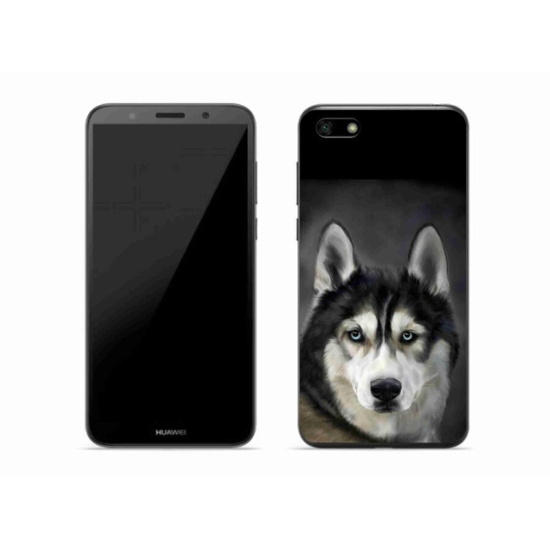 Gelový obal mmCase na mobil Huawei Y5 (2018) - husky