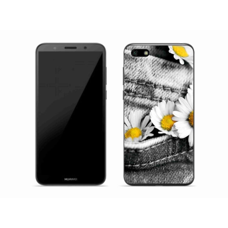 Gelový obal mmCase na mobil Huawei Y5 (2018) - kopretiny