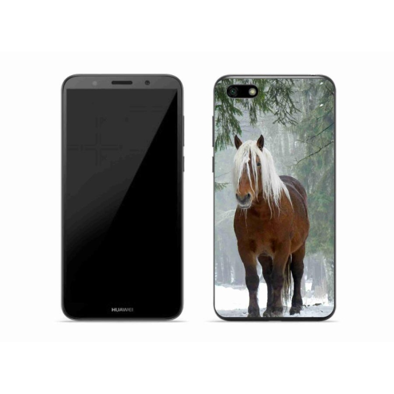 Gelový obal mmCase na mobil Huawei Y5 (2018) - kůň v lese