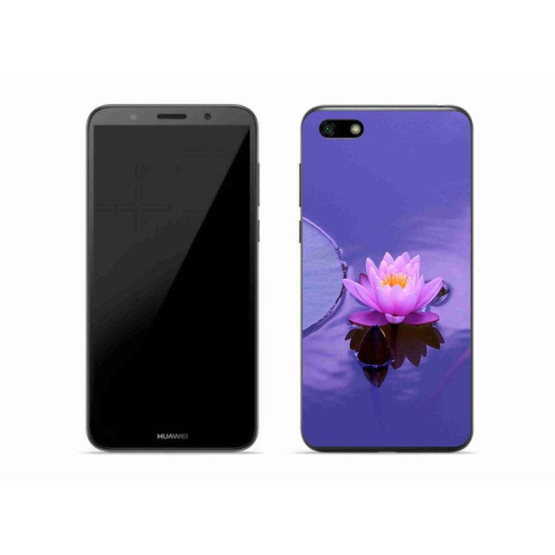 Gelový obal mmCase na mobil Huawei Y5 (2018) - květ na hladině
