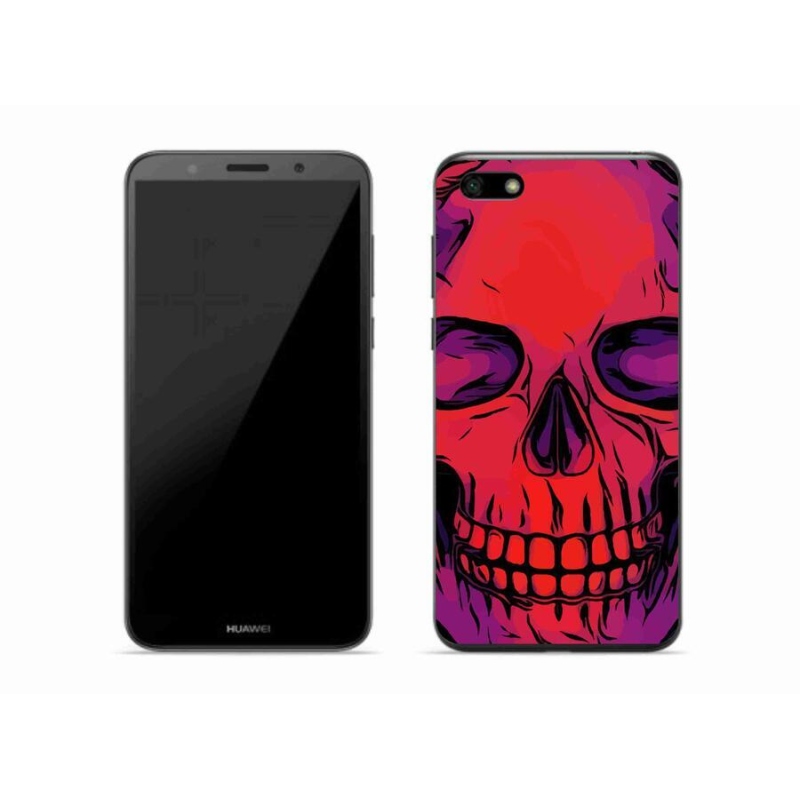 Gelový obal mmCase na mobil Huawei Y5 (2018) - lebka