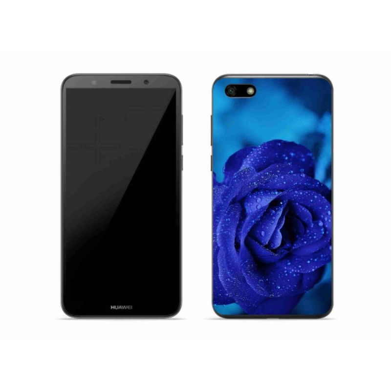 Gelový obal mmCase na mobil Huawei Y5 (2018) - modrá růže