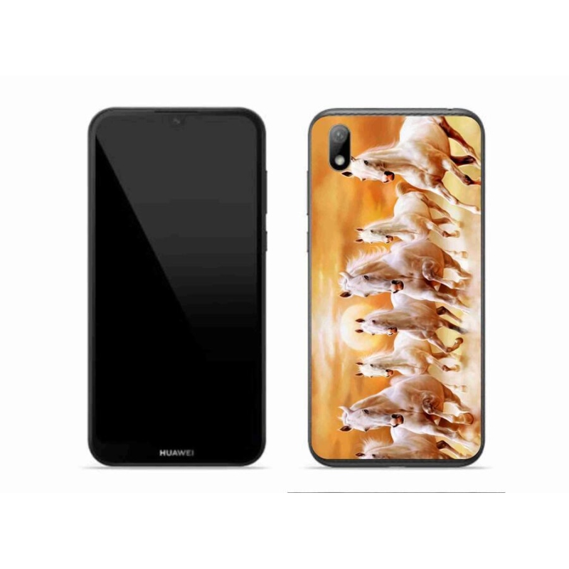 Gelový obal mmCase na mobil Huawei Y5 (2019) - koně 2