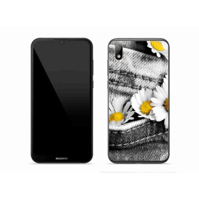Gelový obal mmCase na mobil Huawei Y5 (2019) - kopretiny