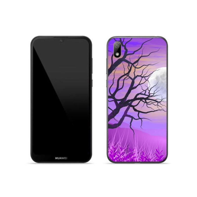 Gelový obal mmCase na mobil Huawei Y5 (2019) - kreslený opadaný strom