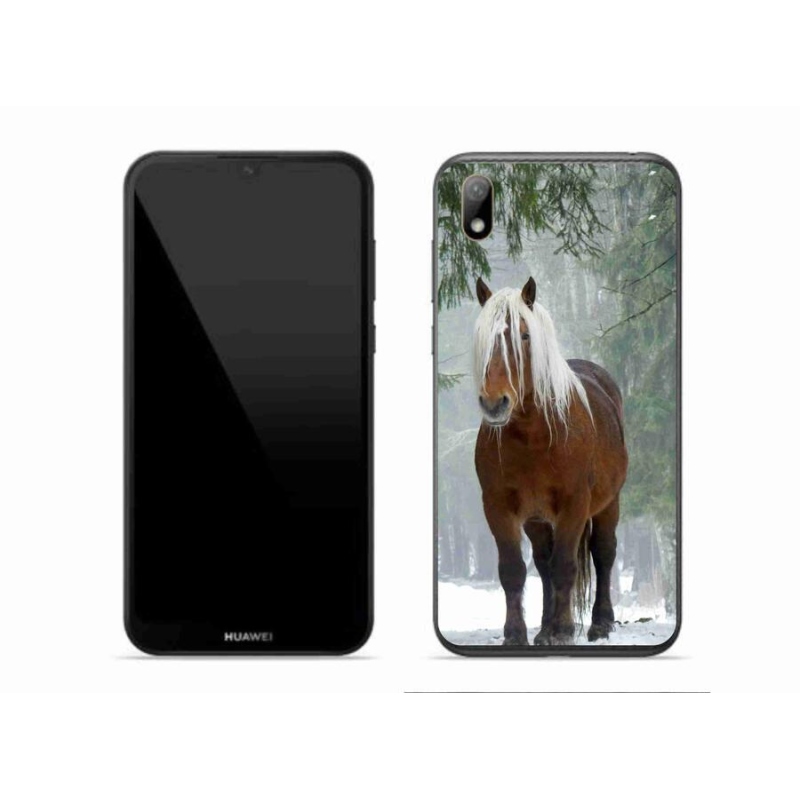 Gelový obal mmCase na mobil Huawei Y5 (2019) - kůň v lese