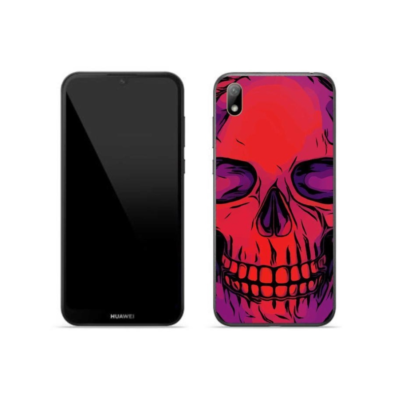 Gelový obal mmCase na mobil Huawei Y5 (2019) - lebka