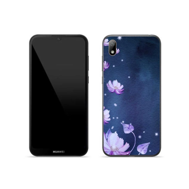 Gelový obal mmCase na mobil Huawei Y5 (2019) - padající květy