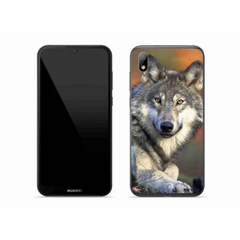 Gelový obal mmCase na mobil Huawei Y5 (2019) - vlk