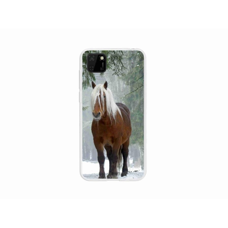 Gelový obal mmCase na mobil Huawei Y5p - kůň v lese