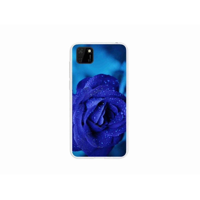 Gelový obal mmCase na mobil Huawei Y5p - modrá růže