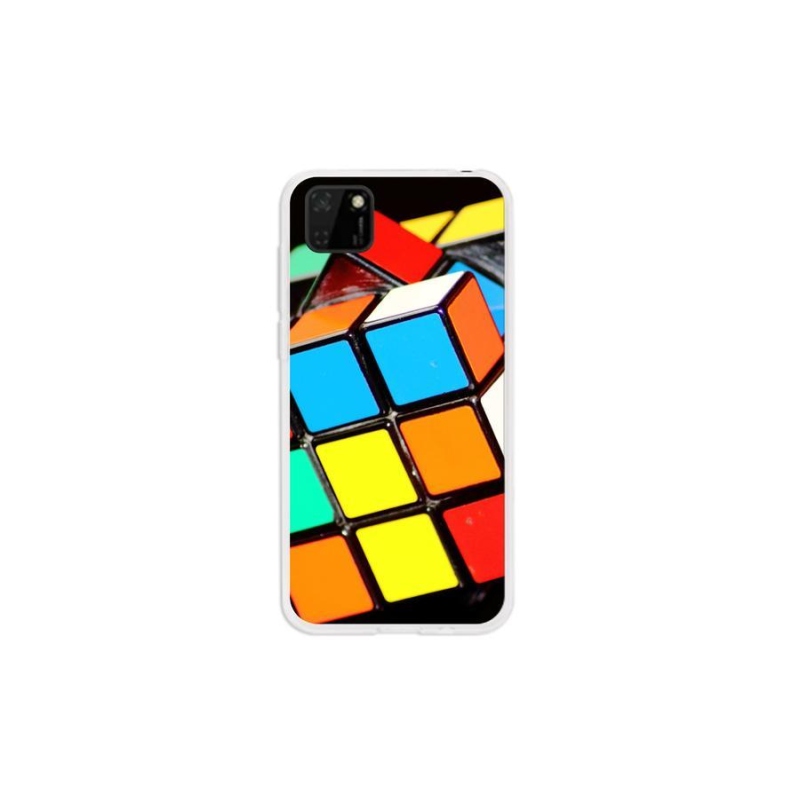 Gelový obal mmCase na mobil Huawei Y5p - rubikova kostka