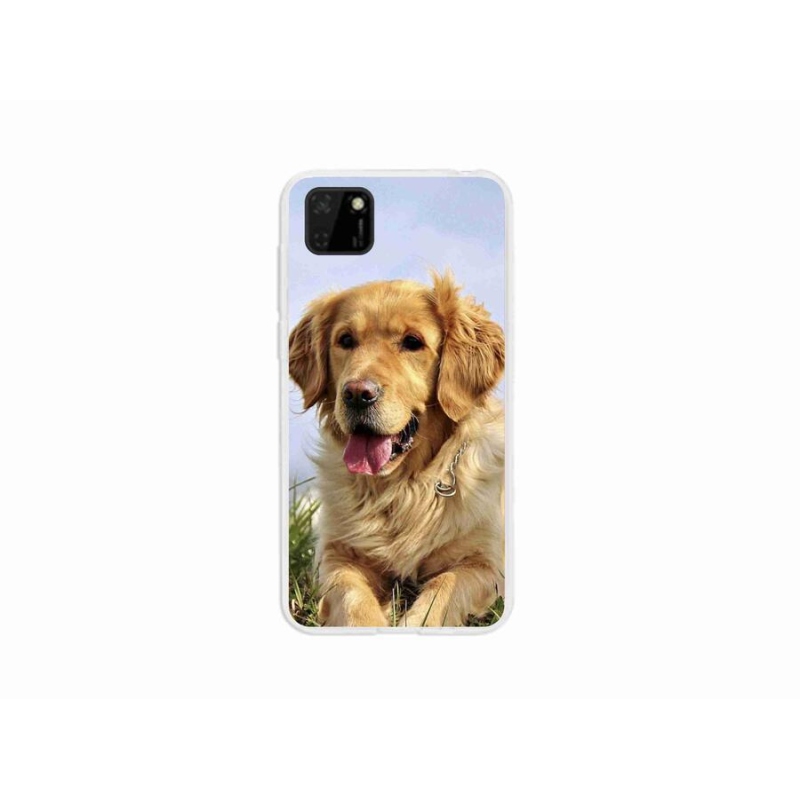 Gelový obal mmCase na mobil Huawei Y5p - zlatý retrívr