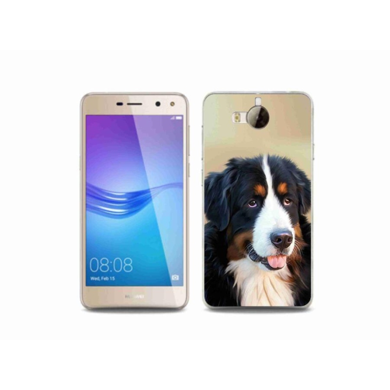 Gelový obal mmCase na mobil Huawei Y6 (2017) - bernský salašnický pes