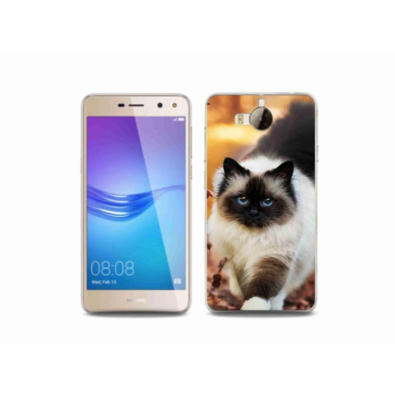 Gelový obal mmCase na mobil Huawei Y6 (2017) - kočka 1