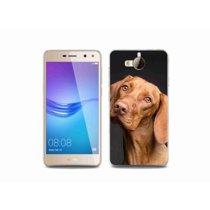 Gelový obal mmCase na mobil Huawei Y6 (2017) - maďarský ohař