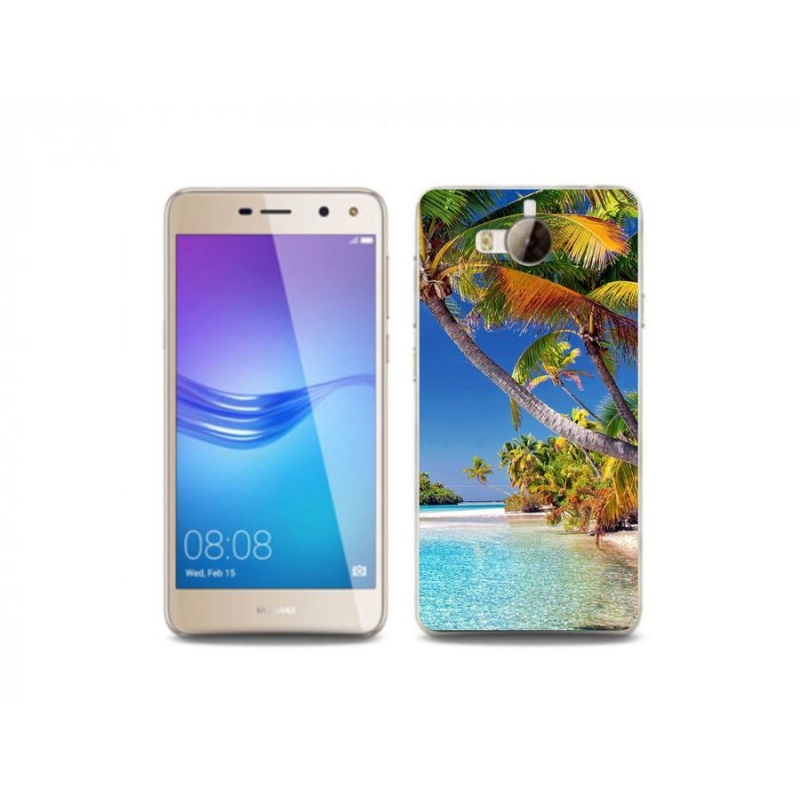 Gelový obal mmCase na mobil Huawei Y6 (2017) - mořská pláž