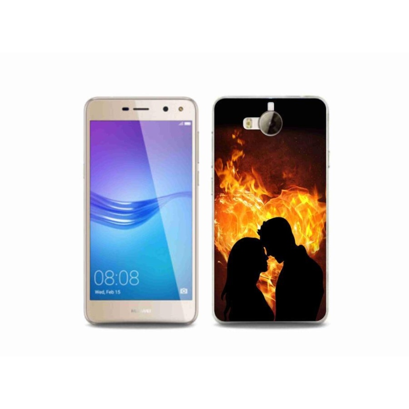 Gelový obal mmCase na mobil Huawei Y6 (2017) - ohnivá láska