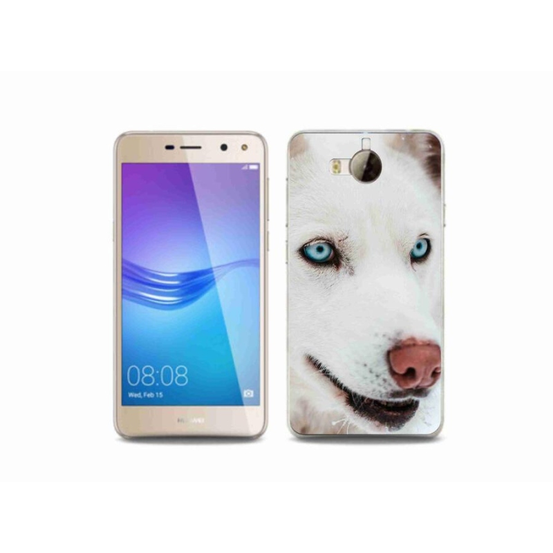 Gelový obal mmCase na mobil Huawei Y6 (2017) - psí pohled