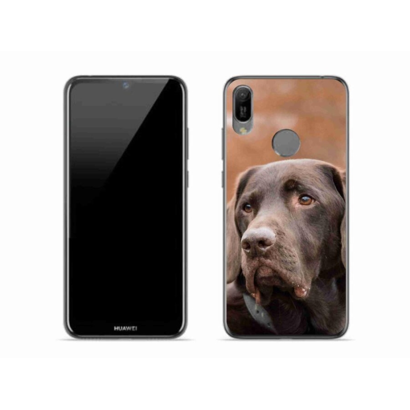 Gelový obal mmCase na mobil Huawei Y6 (2019) - hnědý labrador