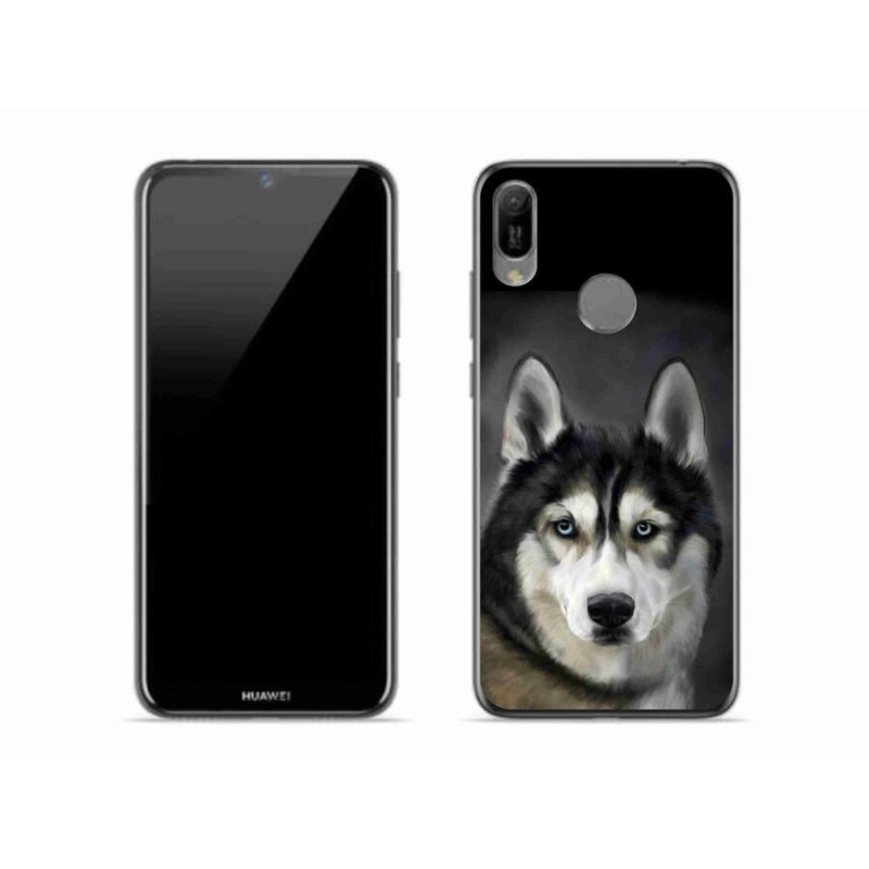 Gelový obal mmCase na mobil Huawei Y6 (2019) - husky