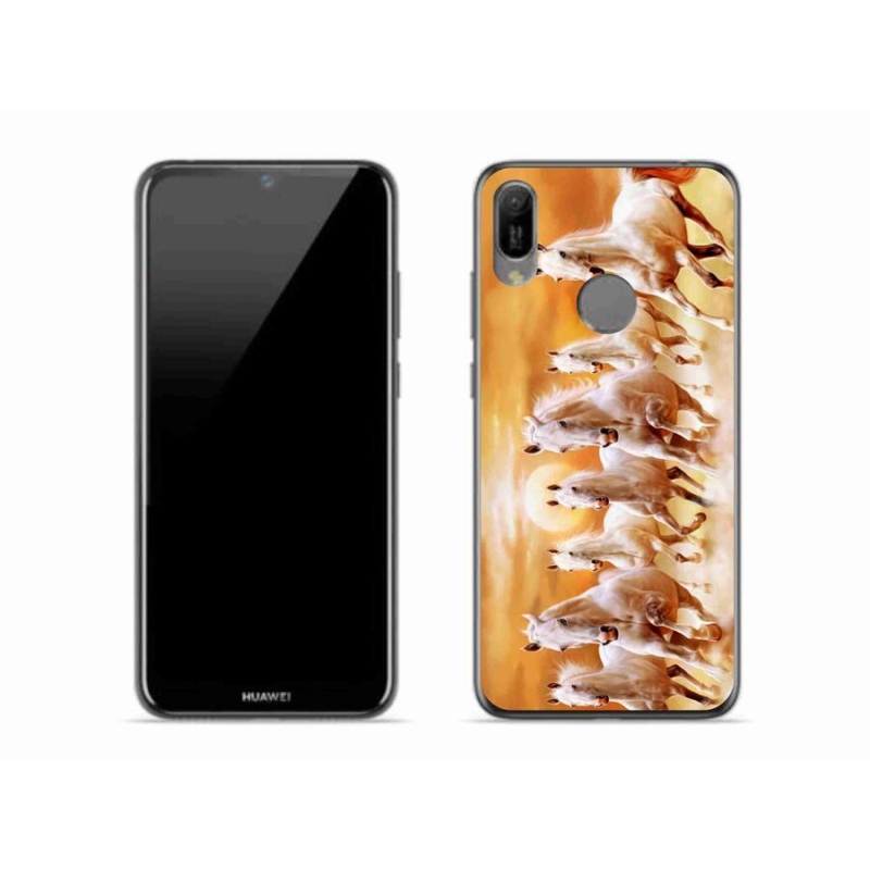 Gelový obal mmCase na mobil Huawei Y6 (2019) - koně 2