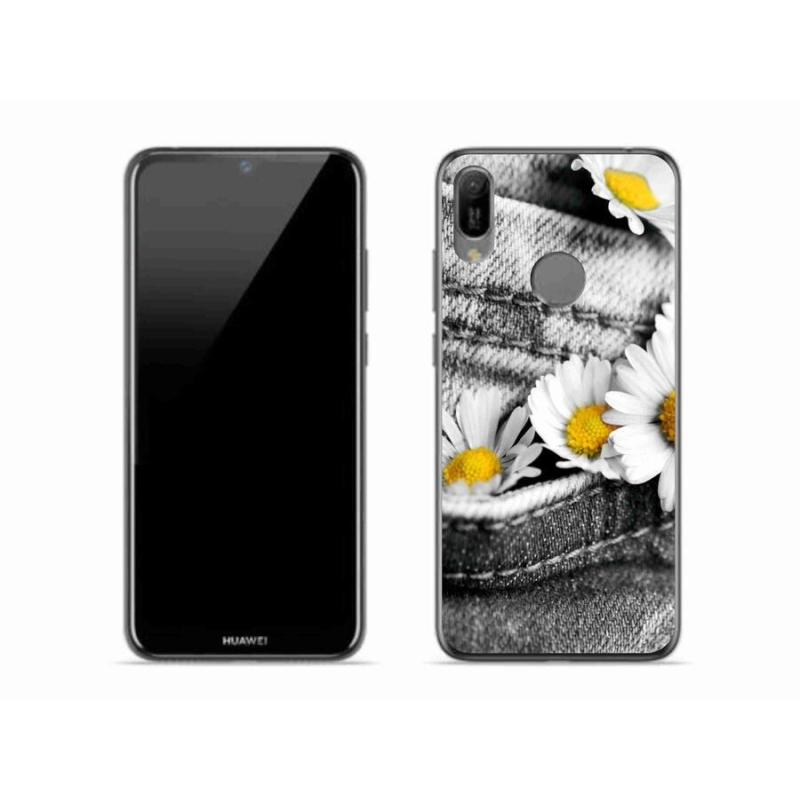 Gelový obal mmCase na mobil Huawei Y6 (2019) - kopretiny